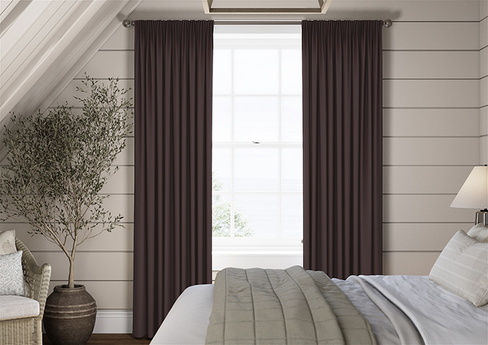 Faux Suede, Charcoal - Made to Measure Curtains - Image 3